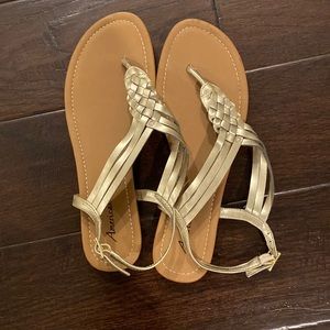 American Eagle Gold Sandals